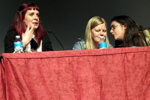 With Silvia Schettin (left) and Sofia Rhei